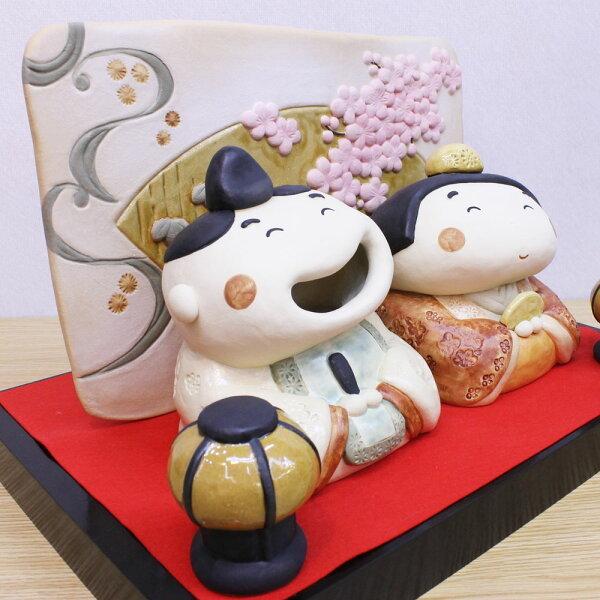 陶器 お雛様 3段飾り ひな祭り インテリア 季節 祝位 桃の節句 置物 陶器 お雛様 3段飾り ひな祭り インテリア 季節 祝位 桃の節句 置物