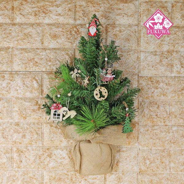 クリスマスツリー 壁掛け (ウォールデコツリー R7-626)おしゃれ
