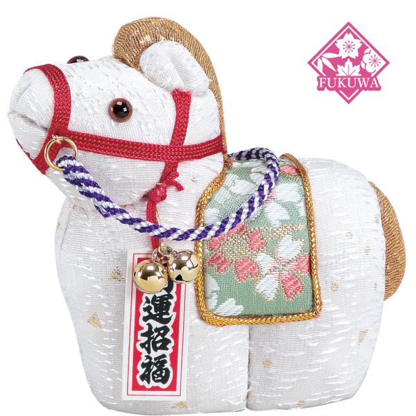 木目込人形ー正月飾り 木目込み 人形 干支 キット 午 うま (NO.26 金らん) 型紙 布付き 正月