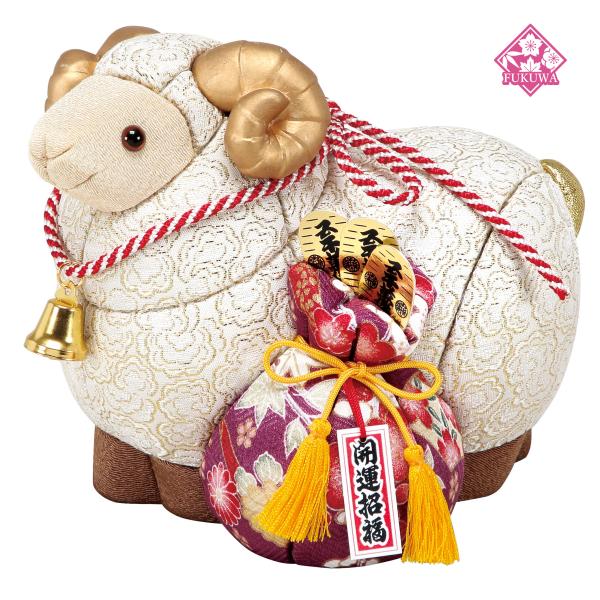 木目込み 人形 干支 キット 未 ひつじ  (NO.32 金らん) 型紙 布付き 正月飾り 置物