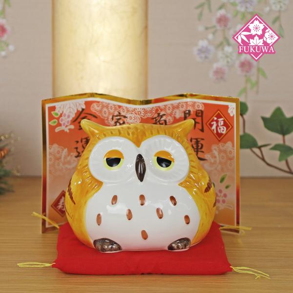 フクロウの置物 インテリア ふくろう 雑貨 風水(うんちく TK425A-62