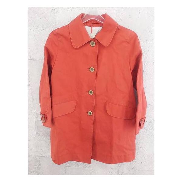 ◇ gramme's 長袖 ステンカラー コート 36 レッド *