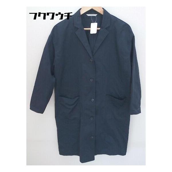 ◇ PAR ICI パーリッシィ 長袖 ステンカラー コート F ネイビー * 1002798777101
