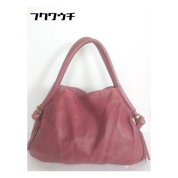 ◇ ◎ BARDOT ROSE バルドロゼ タッセル 2WAY ハンド ショルダー バッグ レッド レディース