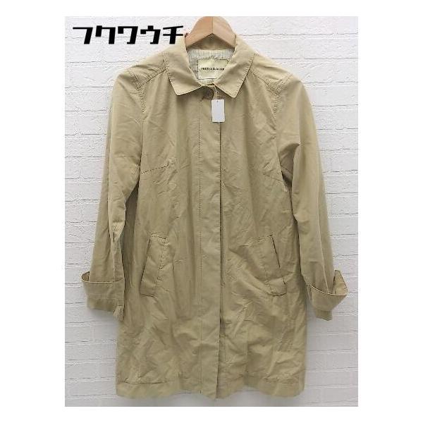 ◇ FREDY&amp;GLOSTER フレディアンドグロスター 薄手 ステンカラー コート サイズ38 ブラウン系 レディース