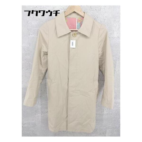 ◇ ◎ ADAM ET ROPE base アダムエロペ 長袖 ステンカラー コート サイズ36 ベージュ レディース P