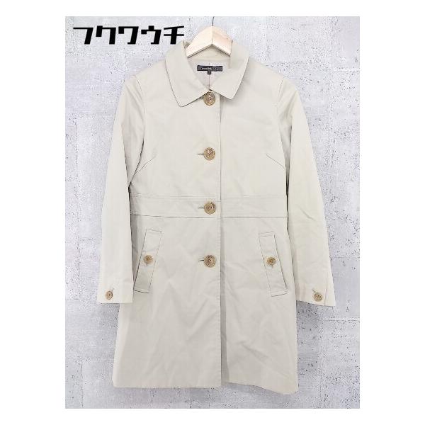◇ green label relaxing UNITED ARROWS 長袖 ステンカラー コート サイズ38 ベージュ レディース