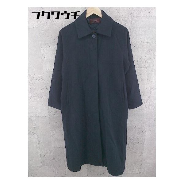 ◇ ITEMS URBAN RESEARCH アーバンリサーチ 長袖 ステンカラー コート サイズF ネイビー系 レディース