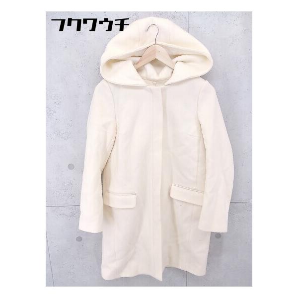 ■ ◎ natural couture ナチュラルクチュール 長袖 ステンカラーコート サイズM ホワイト レディース
