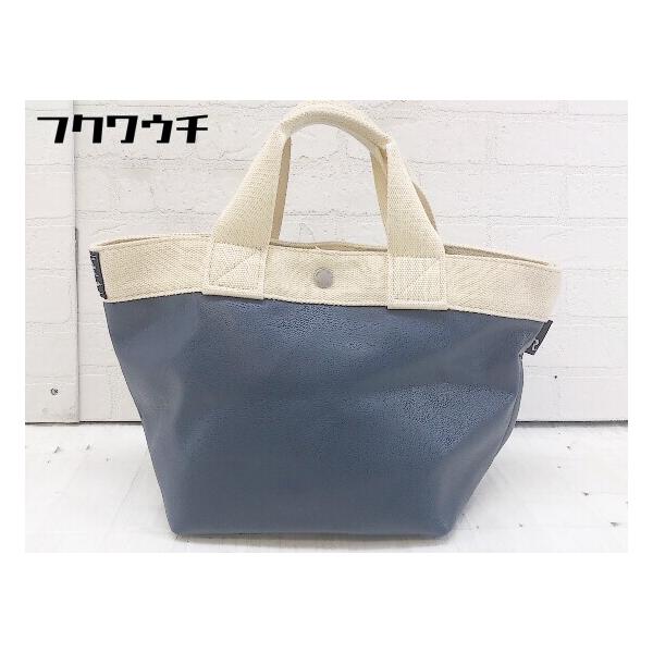 ◇ ROOTOTE ルートート 合成皮革 ハンド トート バッグ ネイビー レディース
