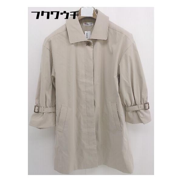 ◇ BRICK HOUSE ブリックハウス by TOKYO SHIRTS 長袖 ステンカラー コート サイズM ベージュ レディース