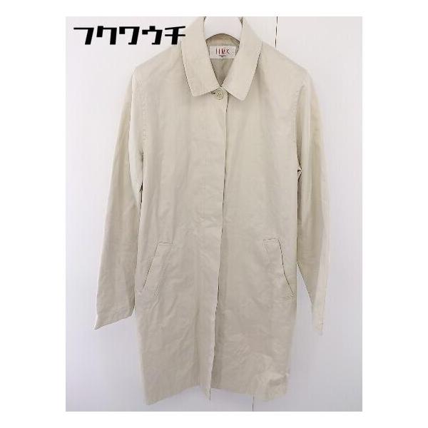 ◇ iiMK MICHEL KLEIN ミッシェルクラン 長袖 ステンカラー コート サイズ38 ベージュ レディース