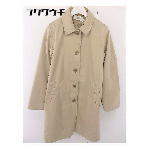 ◇ chocol raffine robe ショコラ フィネ ローブ 長袖 ステンカラーコート サイズ M ベージュ レディース