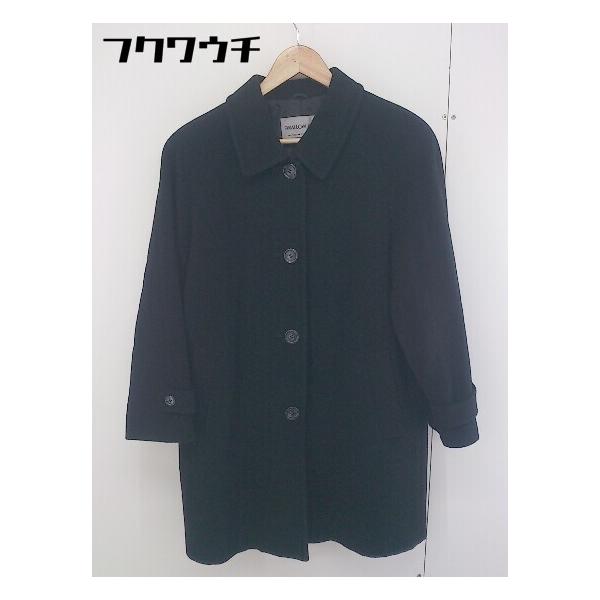 ■ SWALLOW COAT スワローコート 長袖 ステンカラーコート サイズ9AR ブラック レディース