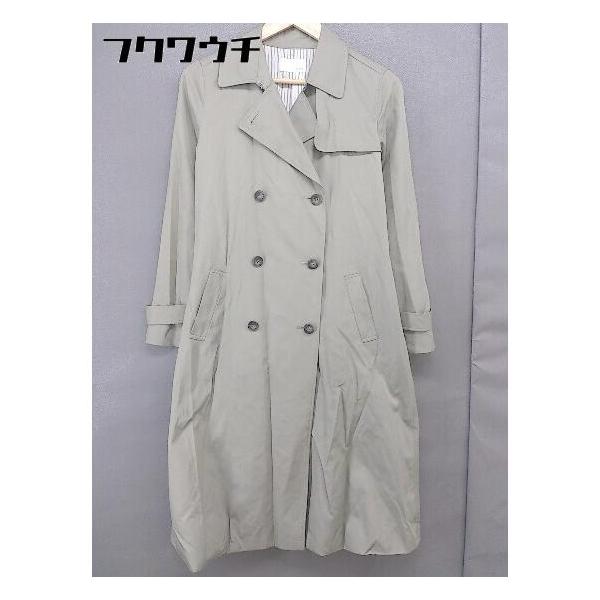 ◇ ◎ INDEX インデックス 長袖 ステンカラーコート サイズL カーキ レディース