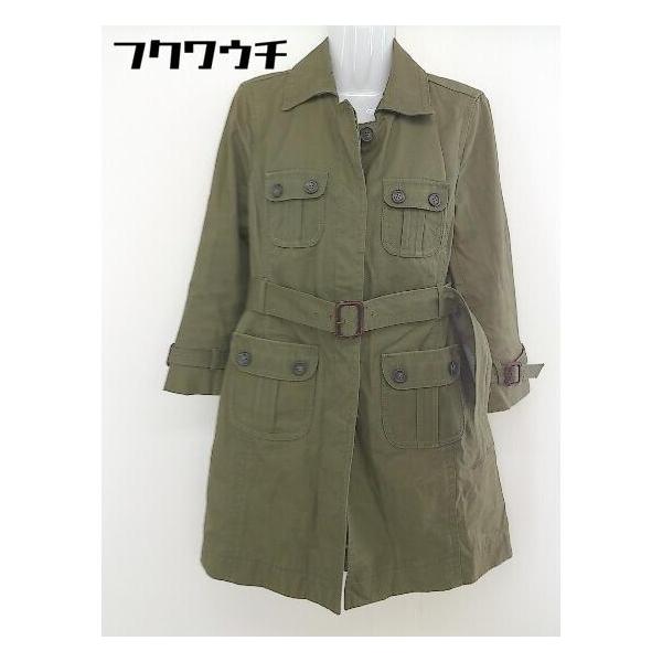 ◇ ◎ J CREW ジェイクルー 長袖 ステンカラーコート サイズ2 カーキ レディース