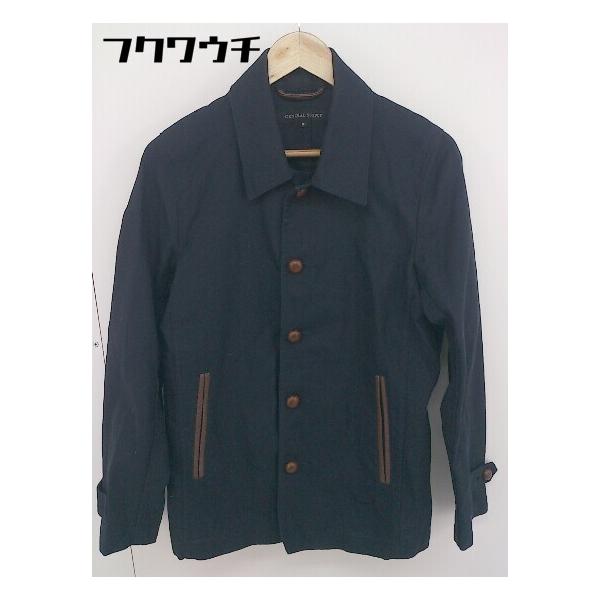 ◇ GENERAL SUPPLY 長袖 ステンカラーコート サイズ M ネイビー レディース