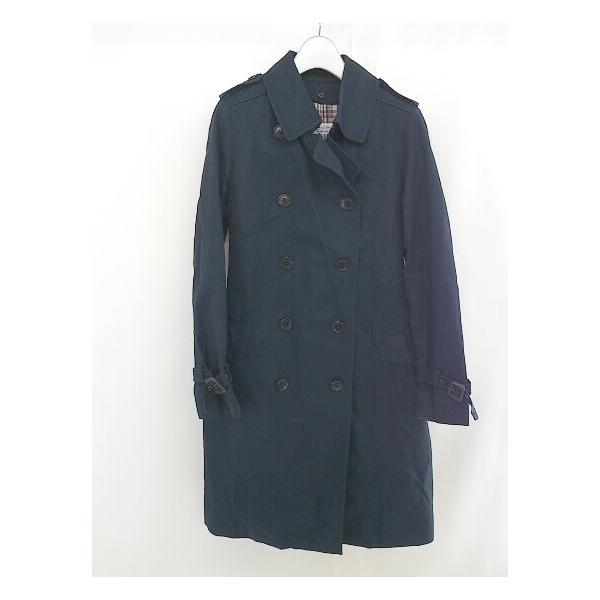 ◇ ◎ Spick &amp; Span スピック アンド スパン 長袖 ステンカラーコート サイズ38 ネイビー レディース