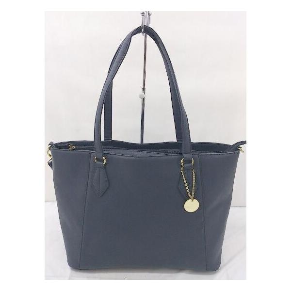 □ ◎ LES BASIQUES DU SAC キーホルダー付き ショルダー トート 