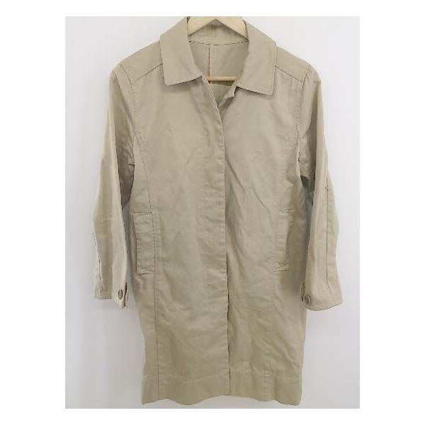 ◇ BEAMS ビームス 長袖 ステンカラーコート ベージュ レディース E