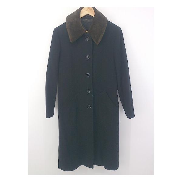 ■ ◎ CHIGNON K.T キヨコタカセ 長袖 ステンカラーコート サイズM ブラック系 レディース E