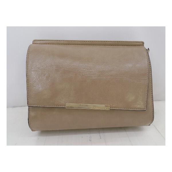 ◇ ◎ MACARONIC STYLE マカロニックスタイル 2WAY ショルダー クラッチ バッグ ベージュ系 レディース E