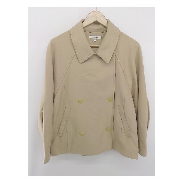 ◇ MOUSSY マウジー ショート丈 シンプル 長袖 ステンカラーコート サイズ1 ベージュ レディース P