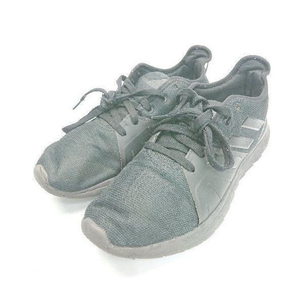 ◇ adidas アディダス カジュアル 軽量 FW1681 通気性 歩きやすい スニーカー サイズ26.5 ブラック メンズ E