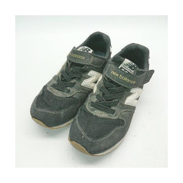 ◇ new balance キッズ ベルクロ マジック ベビー 男の子 女の子 スニーカー サイズ20cm ブラック レディース メンズ E