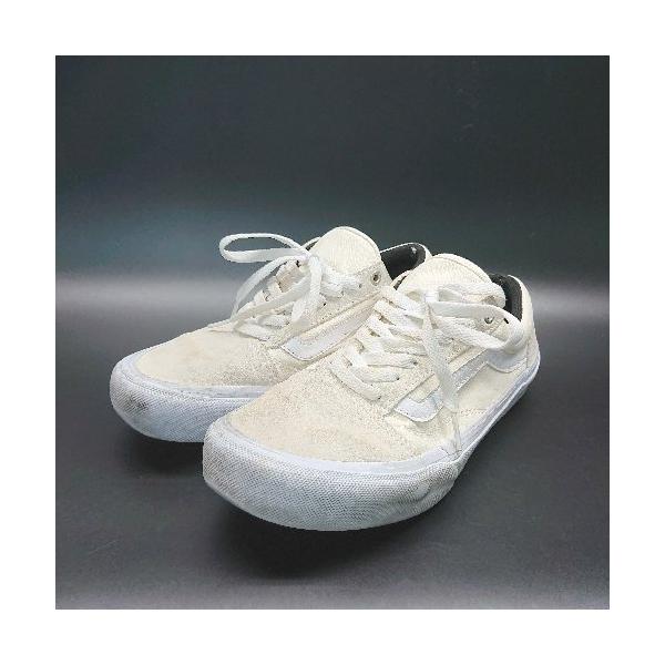 ◇ VANS ヴァンズ オールドスクール V36CF ローカット カジュアル スニーカー サイズ26 クリーム系 メンズ E