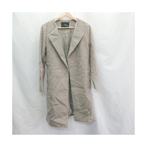 ■ ◎ UNITED ARROWS 長袖 ステンカラーコート サイズ36 カーキ系 レディース E