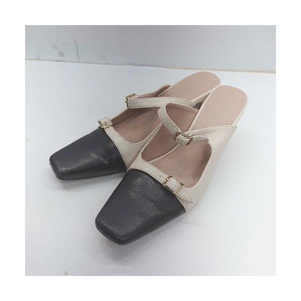 ◇ ⊂ Herlipto ハーリップトゥ バイカラー サンダル サイズM