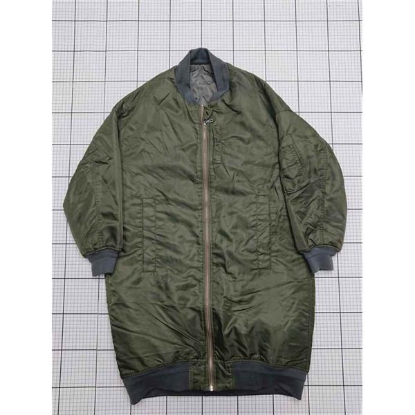 ◇ ⊇ 【ナノ・ユニバース】NLF64CT0081DS MA-1 ロング丈ミリタリー