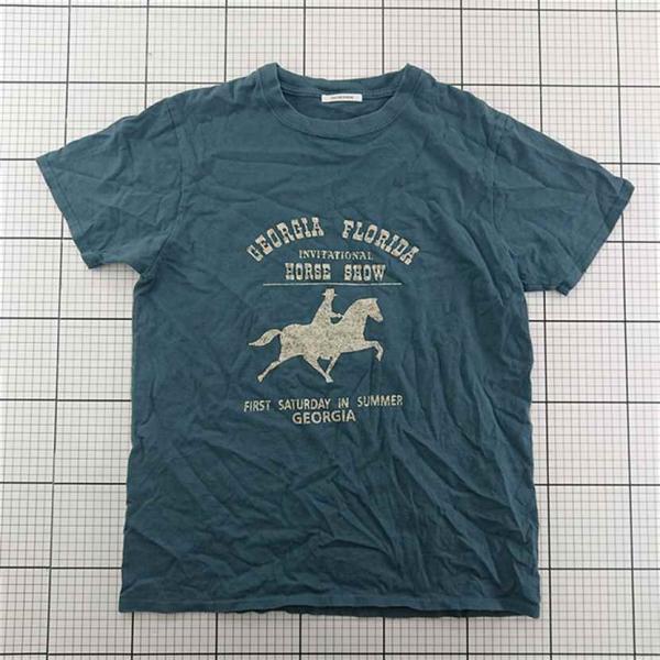 ◇ ⊂ クチュール・ド・アダム COUTURE D'ADAM ホースショー プリントTシャツ メンズ E