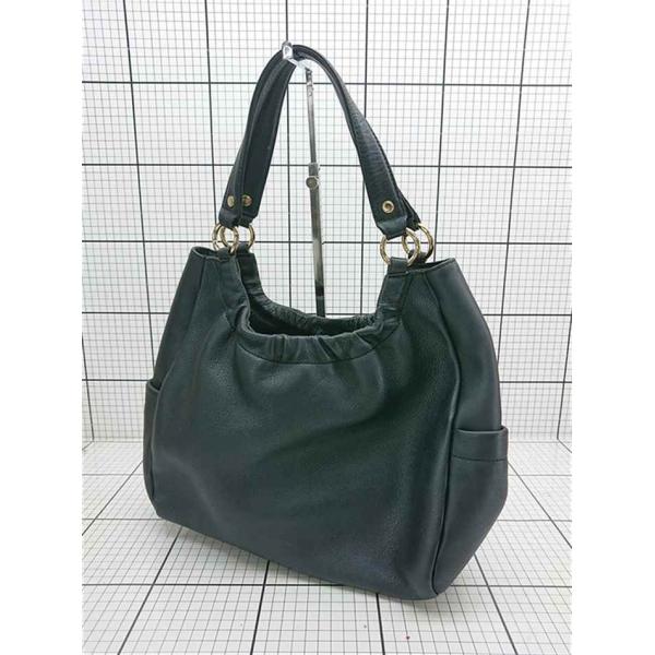 ◇ Θ ウンガロ ungaro レザー ショルダーバッグ ブラック系 レディース
