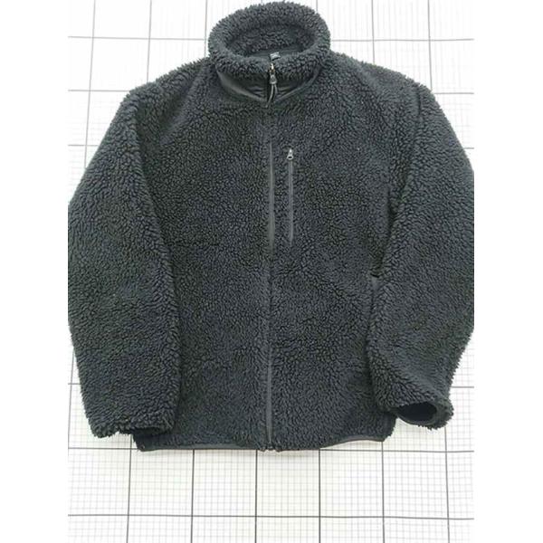 ◇ ⊇ ユニクロ UNIQLO ボアフリースフルジップジャケット ブラック系