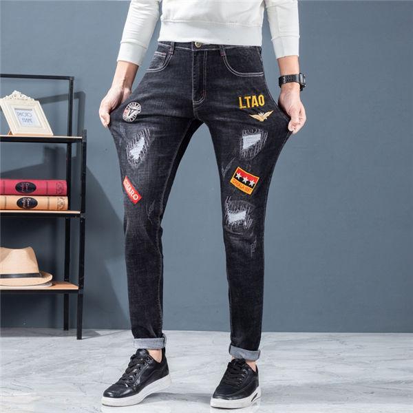 デニムパンツ メンズ ファッション デニムジーンズ 軍物ワッペン 黒デニムパンツ ストレッチパンツ ワッペン 刺繍デニム オシャレ 春夏 送料無料 Couwuyi0006 服屋123 通販 Yahoo ショッピング