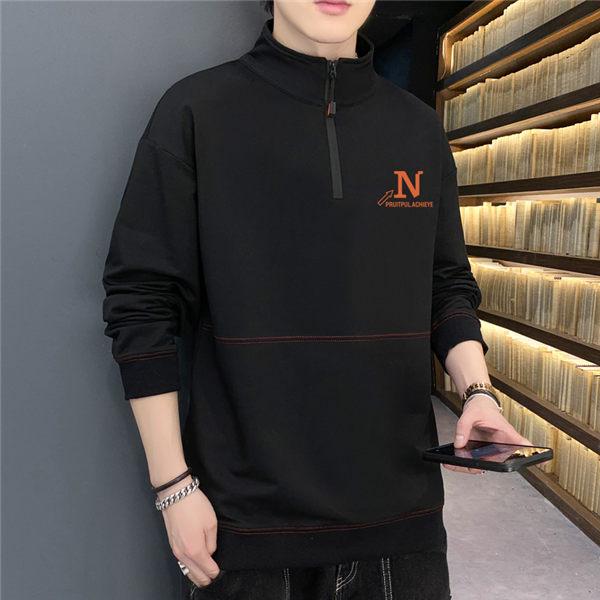 メンズ 英字ロゴ スウェット トレーナー おしゃれ 長袖 黒 ブランドを