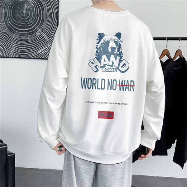 トレーナー メンズ オシャレ トレーナー プリント ロゴ 秋服 メンズ 秋服トレーナー クルーネック 韓国ファッション 秋服 春秋 送料無料 Fmweiyi 服屋123 通販 Yahoo ショッピング