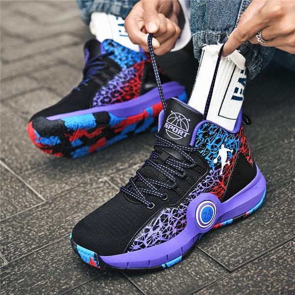 バスケットボール シューズ ハイカット ブラック/ブルー asics(アシックス) バスケットボールシューズ ブラック×ブルー