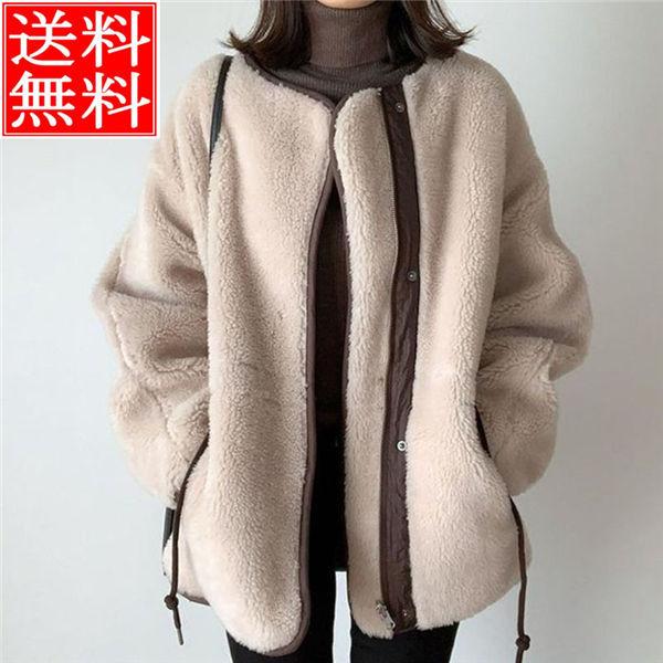 フリースジャケット レディース 防寒 あったか厚手 フリースジャンパー