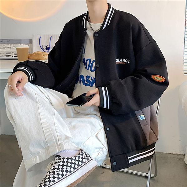 野球ジャケットメンズコート 野球服 切替 アウター スポーツ カジュアル 春 秋 おしゃれ メンズジャケット 春コート スプリングコート 野球服 送料無料 Fukujkewt 服屋123 通販 Yahoo ショッピング