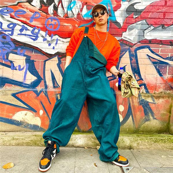 サロペット メンズ コーデュロイ つなぎ オールインワン パンツ 作業着