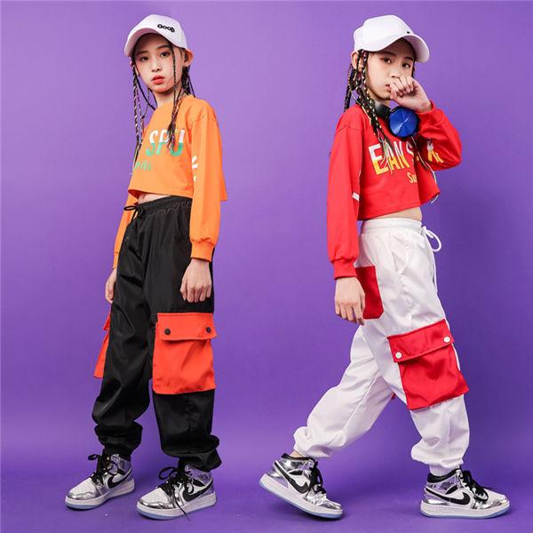 ダンス衣装 キッズ ダンス 春秋 セットアップ ヒップホップ 女の子 子供 ダンスウェア チアダンス 子供 ティーンズ 練習着 ジュニア 文化祭 演出服 Hiphopmm0027 服屋123 通販 Yahoo ショッピング