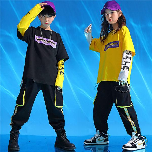 ダンス衣装 キッズ セットアップ 春秋 ヒップホップ ストリート チアダンス 子供 ティーンズ ジュニア 男の子 女の子 スポーツウェア 文化祭 演出服 Hiphopmm0029 服屋123 通販 Yahoo ショッピング