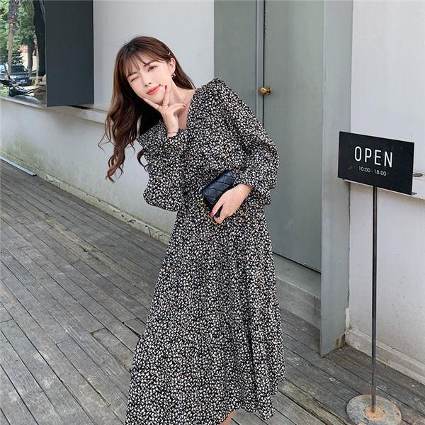 ワンピース レディース 長袖 可愛い オシャレ ロング丈 ミモレ 体型カバー ワンピース 海外旅行 夏服 長脚 美脚 夏スカート 送料無料 Lyqnvg0046 服屋123 通販 Yahoo ショッピング