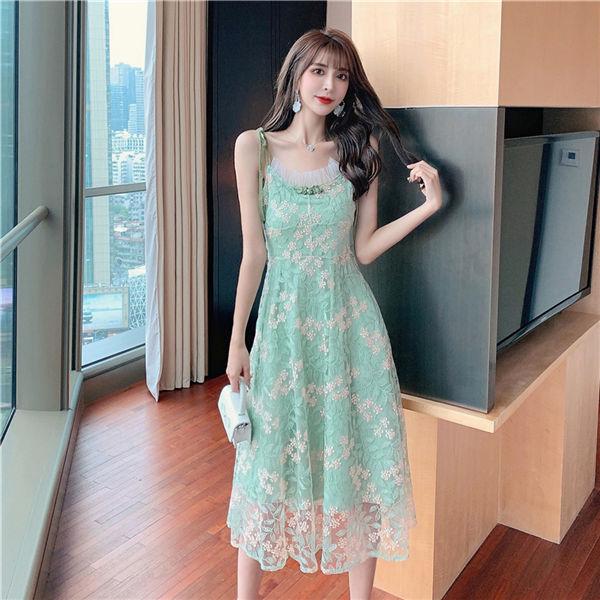 ワンピース レディース ノースリーブ 花柄 可愛い キャミソール オシャレ スカート ワンピース 海外旅行 夏服 長脚 美脚 夏スカート 送料無料 Lyqnvg0055 服屋123 通販 Yahoo ショッピング