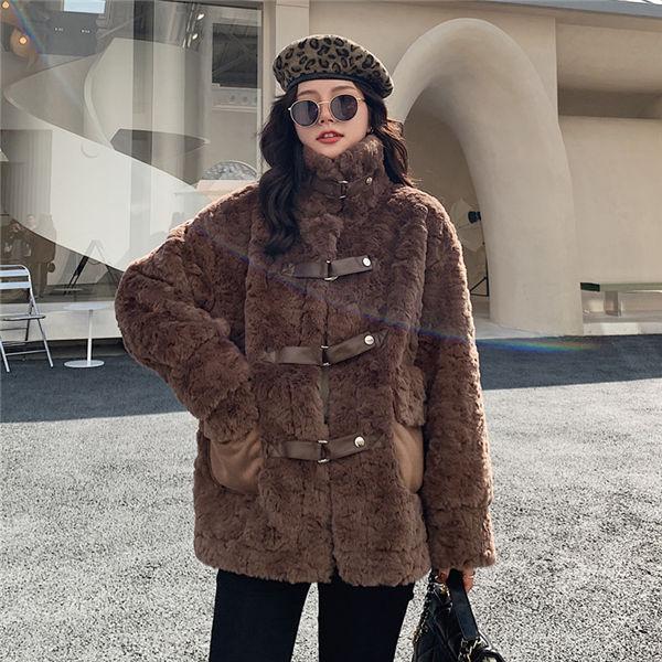 ファーコート レディース フェイクファー アウターウエア ウォーマー 可愛いコート 厚手 もこもこ 防寒着 保温 ボリュームネック 韓国風 秋冬 送料無料 Mcmcnvwt0023 服屋123 通販 Yahoo ショッピング