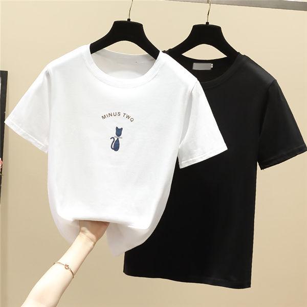 半袖tシャツ レディース トップス ロゴプリント カットソー 白tシャツ 黒tシャツ 半袖 無地 かわいい 代 30代 40代 新作 夏 送料無料 Mnfrdx 服屋123 通販 Yahoo ショッピング