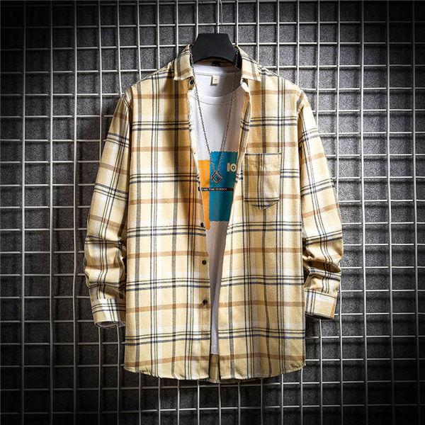 長袖シャツ メンズ 長袖 開襟シャツ 春秋服 お兄系 チェックシャツ カジュアルシャツ かっこいい カジュアルシャツ 春秋 新作 送料無料 Mtyuknen0052 服屋123 通販 Yahoo ショッピング
